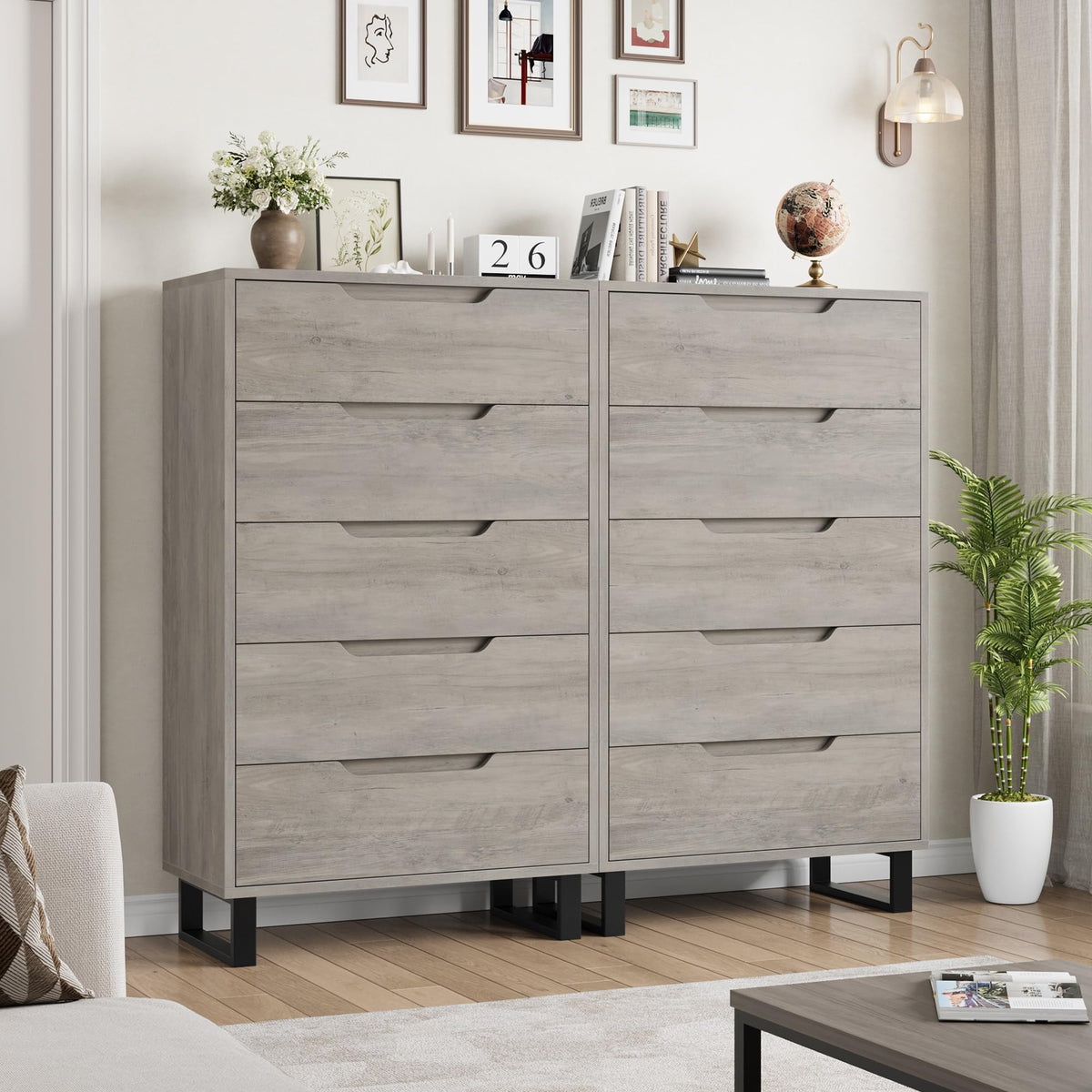 5 Drawer Vertical Dresser with Storage Z4523