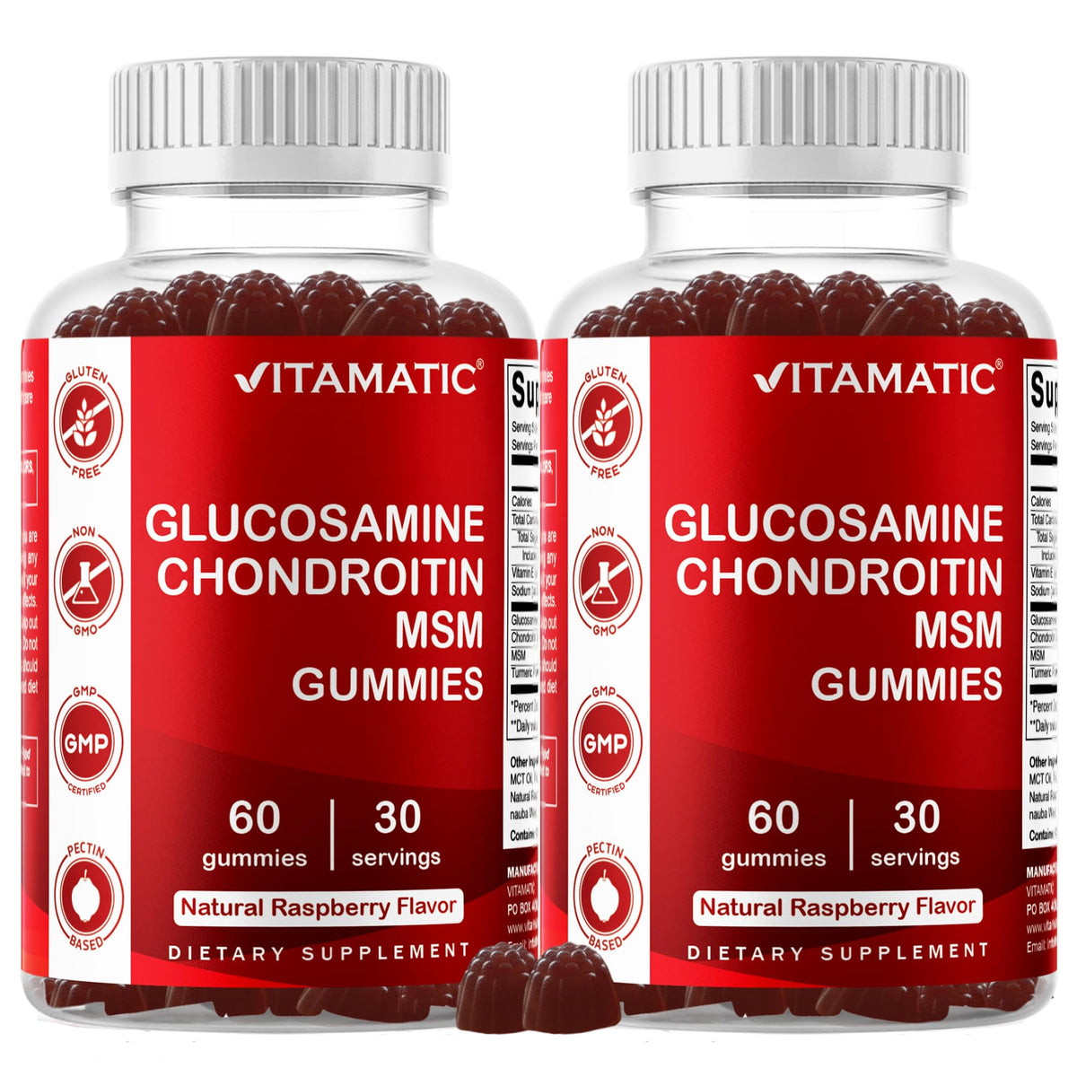 Glucosamine Chondroitin with MSM 60 Gummies 2 Pack Y315962