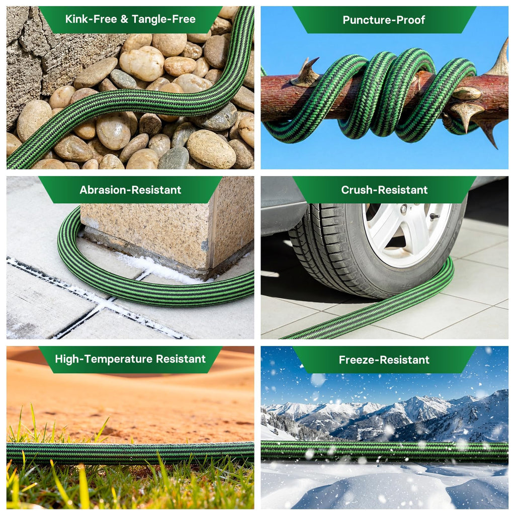 100 ft Flexible Non-Expandable Kink-Free Lightweight Garden Hose W775