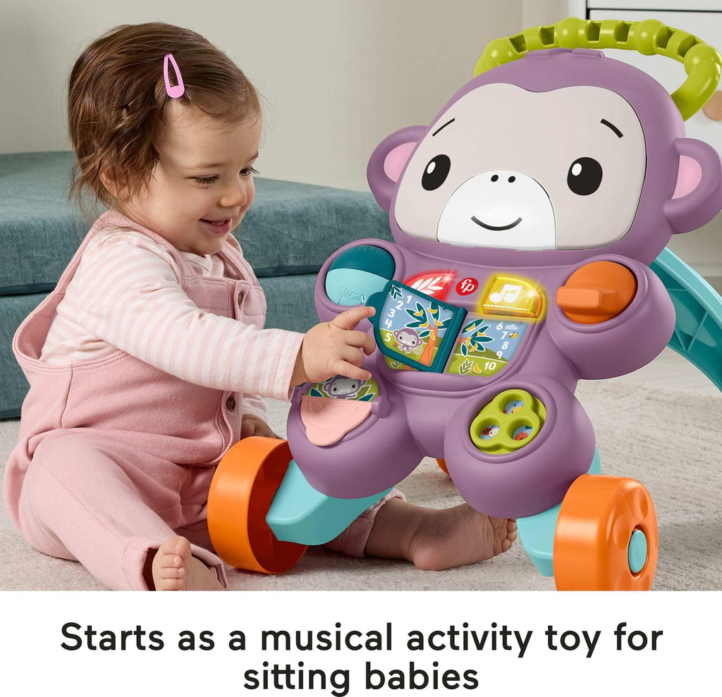 Purple Monkey Baby Walker with Music Lights & Activities X699137