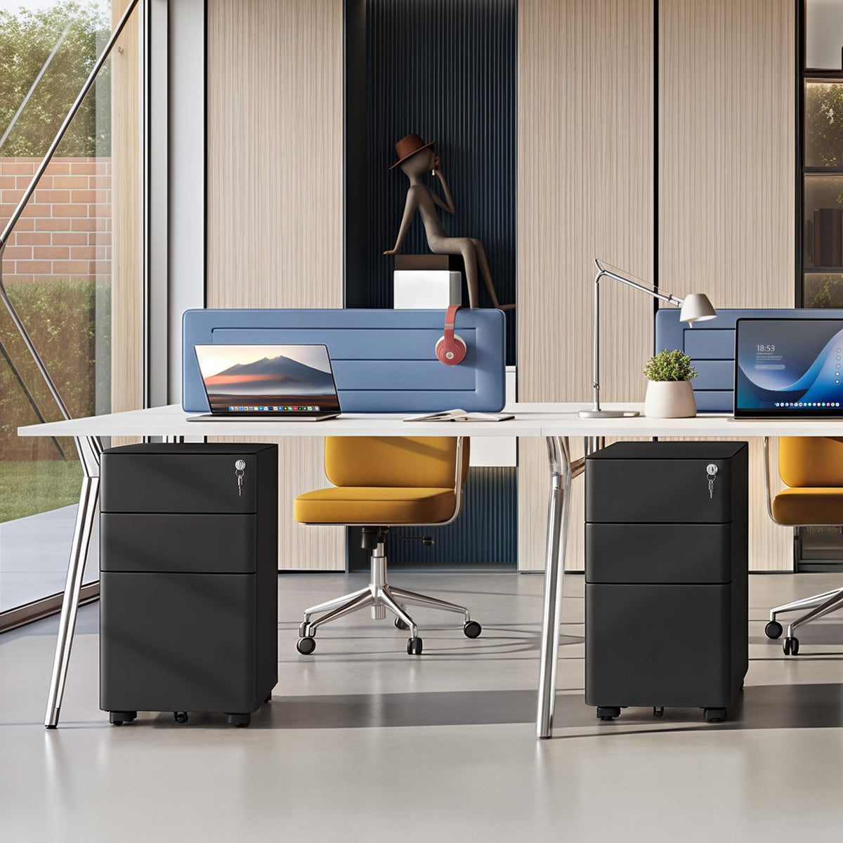 3 Drawer Mobile File Cabinet X1163
