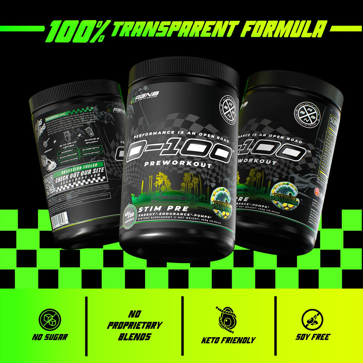 Citrus Tsunami Pre Workout Powder 40/20 Servings E57630