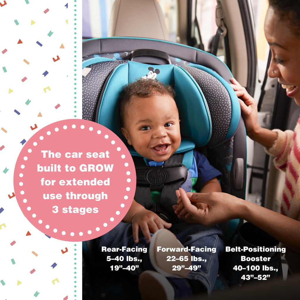 Convertible Car Seat, Rear Facing 5-40 pounds, Forward Facing 30-65 pounds, Booster 40-100 lbs F637648