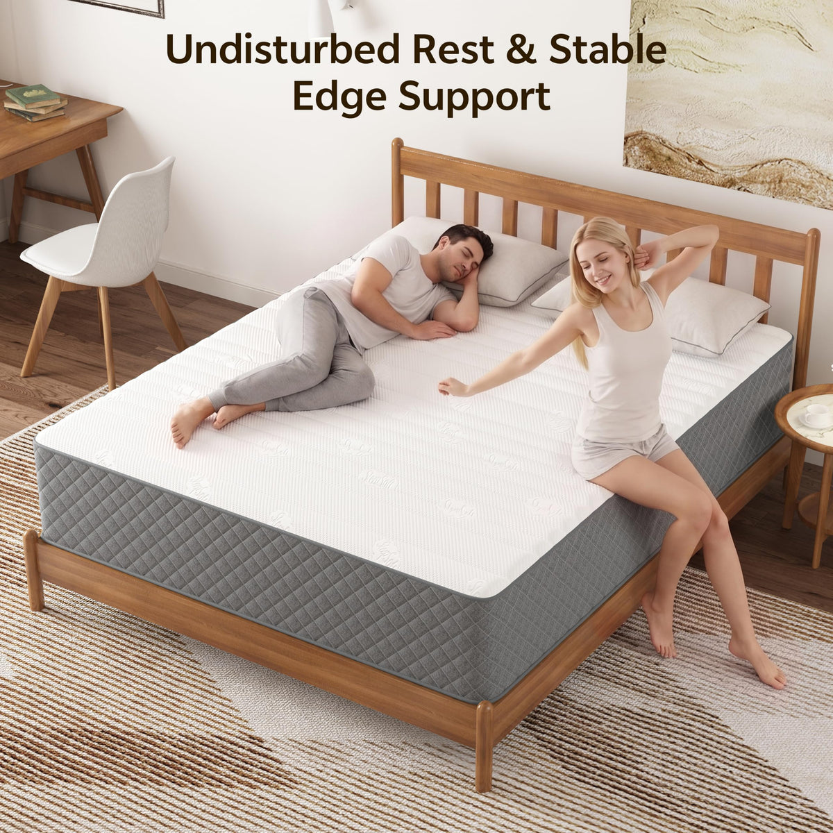 12 Inch Cooling-Gel Memory Foam Pocket Spring Hybrid Mattress R4844