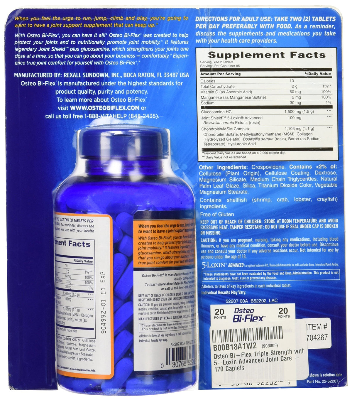 Triple Strength 170 Caplets W253714